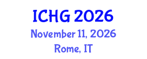 International Conference on Human Genetics (ICHG) November 11, 2026 - Rome, Italy International Conference on Human Genetics (ICHG) November 11, 2026 - Rome, Italy