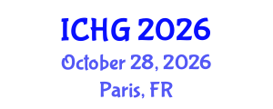 International Conference on Human Genetics (ICHG) October 28, 2026 - Paris, France International Conference on Human Genetics (ICHG) October 28, 2026 - Paris, France