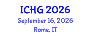 International Conference on Human Genetics (ICHG) September 16, 2026 - Rome, Italy International Conference on Human Genetics (ICHG) September 16, 2026 - Rome, Italy