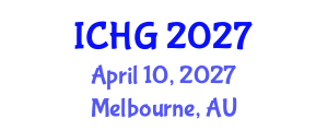International Conference on Human Genetics (ICHG) April 10, 2027 - Melbourne, Australia International Conference on Human Genetics (ICHG) April 10, 2027 - Melbourne, Australia
