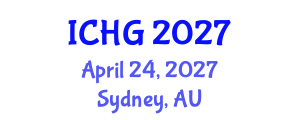 International Conference on Human Genetics (ICHG) April 24, 2027 - Sydney, Australia International Conference on Human Genetics (ICHG) April 24, 2027 - Sydney, Australia