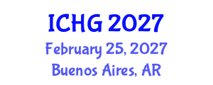 International Conference on Human Genetics (ICHG) February 25, 2027 - Buenos Aires, Argentina International Conference on Human Genetics (ICHG) February 25, 2027 - Buenos Aires, Argentina