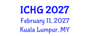 International Conference on Human Genetics (ICHG) February 11, 2027 - Kuala Lumpur, Malaysia International Conference on Human Genetics (ICHG) February 11, 2027 - Kuala Lumpur, Malaysia