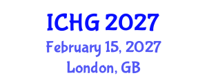 International Conference on Human Genetics (ICHG) February 15, 2027 - London, United Kingdom International Conference on Human Genetics (ICHG) February 15, 2027 - London, United Kingdom