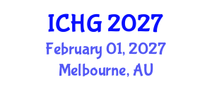 International Conference on Human Genetics (ICHG) February 01, 2027 - Melbourne, Australia International Conference on Human Genetics (ICHG) February 01, 2027 - Melbourne, Australia