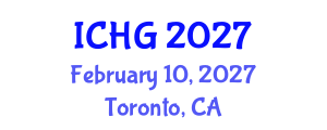 International Conference on Human Genetics (ICHG) February 10, 2027 - Toronto, Canada International Conference on Human Genetics (ICHG) February 10, 2027 - Toronto, Canada