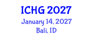 International Conference on Human Genetics (ICHG) January 14, 2027 - Bali, Indonesia International Conference on Human Genetics (ICHG) January 14, 2027 - Bali, Indonesia