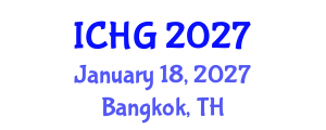 International Conference on Human Genetics (ICHG) January 18, 2027 - Bangkok, Thailand International Conference on Human Genetics (ICHG) January 18, 2027 - Bangkok, Thailand