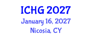 International Conference on Human Genetics (ICHG) January 16, 2027 - Nicosia, Cyprus International Conference on Human Genetics (ICHG) January 16, 2027 - Nicosia, Cyprus