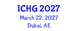 International Conference on Human Genetics (ICHG) March 22, 2027 - Dubai, United Arab Emirates International Conference on Human Genetics (ICHG) March 22, 2027 - Dubai, United Arab Emirates