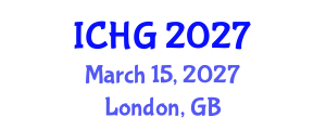 International Conference on Human Genetics (ICHG) March 15, 2027 - London, United Kingdom International Conference on Human Genetics (ICHG) March 15, 2027 - London, United Kingdom