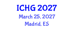 International Conference on Human Genetics (ICHG) March 25, 2027 - Madrid, Spain International Conference on Human Genetics (ICHG) March 25, 2027 - Madrid, Spain