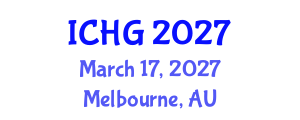 International Conference on Human Genetics (ICHG) March 17, 2027 - Melbourne, Australia International Conference on Human Genetics (ICHG) March 17, 2027 - Melbourne, Australia