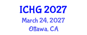 International Conference on Human Genetics (ICHG) March 24, 2027 - Ottawa, Canada International Conference on Human Genetics (ICHG) March 24, 2027 - Ottawa, Canada