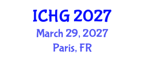 International Conference on Human Genetics (ICHG) March 29, 2027 - Paris, France International Conference on Human Genetics (ICHG) March 29, 2027 - Paris, France