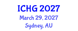 International Conference on Human Genetics (ICHG) March 29, 2027 - Sydney, Australia International Conference on Human Genetics (ICHG) March 29, 2027 - Sydney, Australia