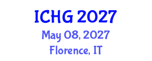 International Conference on Human Genetics (ICHG) May 08, 2027 - Florence, Italy International Conference on Human Genetics (ICHG) May 08, 2027 - Florence, Italy
