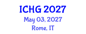 International Conference on Human Genetics (ICHG) May 03, 2027 - Rome, Italy International Conference on Human Genetics (ICHG) May 03, 2027 - Rome, Italy