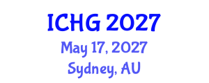 International Conference on Human Genetics (ICHG) May 17, 2027 - Sydney, Australia International Conference on Human Genetics (ICHG) May 17, 2027 - Sydney, Australia