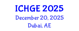 International Conference on Human Geography and Environment (ICHGE) December 20, 2025 - Dubai, United Arab Emirates