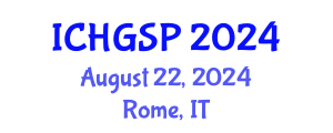International Conference on Human Geography and Spatial Planning (ICHGSP) August 22, 2024 - Rome, Italy