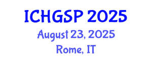 International Conference on Human Geography and Spatial Planning (ICHGSP) August 23, 2025 - Rome, Italy