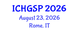 International Conference on Human Geography and Spatial Planning (ICHGSP) August 23, 2026 - Rome, Italy