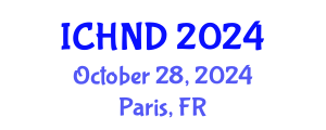 International Conference on Human Nutrition and Dietetics (ICHND) October 28, 2024 - Paris, France
