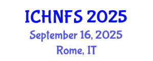 International Conference on Human Nutrition and Food Sciences (ICHNFS) September 16, 2025 - Rome, Italy