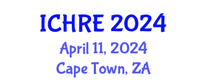International Conference on Human Reproduction and Embryology (ICHRE) April 11, 2024 - Cape Town, South Africa