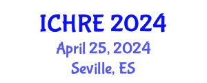 International Conference on Human Reproduction and Embryology (ICHRE) April 25, 2024 - Seville, Spain