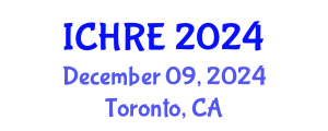 International Conference on Human Reproduction and Embryology (ICHRE) December 09, 2024 - Toronto, Canada