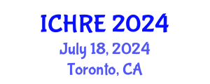 International Conference on Human Reproduction and Embryology (ICHRE) July 18, 2024 - Toronto, Canada