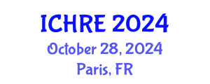 International Conference on Human Reproduction and Embryology (ICHRE) October 28, 2024 - Paris, France