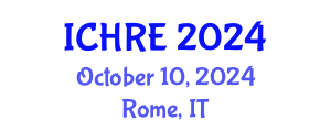International Conference on Human Reproduction and Embryology (ICHRE) October 10, 2024 - Rome, Italy