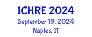 International Conference on Human Reproduction and Embryology (ICHRE) September 19, 2024 - Naples, Italy