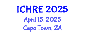 International Conference on Human Reproduction and Embryology (ICHRE) April 15, 2025 - Cape Town, South Africa