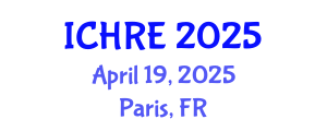 International Conference on Human Reproduction and Embryology (ICHRE) April 19, 2025 - Paris, France