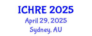 International Conference on Human Reproduction and Embryology (ICHRE) April 29, 2025 - Sydney, Australia