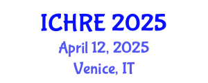 International Conference on Human Reproduction and Embryology (ICHRE) April 12, 2025 - Venice, Italy