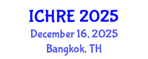 International Conference on Human Reproduction and Embryology (ICHRE) December 16, 2025 - Bangkok, Thailand