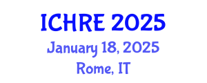 International Conference on Human Reproduction and Embryology (ICHRE) January 18, 2025 - Rome, Italy