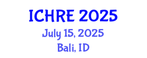 International Conference on Human Reproduction and Embryology (ICHRE) July 15, 2025 - Bali, Indonesia