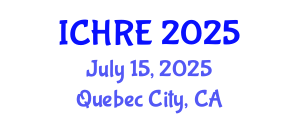 International Conference on Human Reproduction and Embryology (ICHRE) July 15, 2025 - Quebec City, Canada