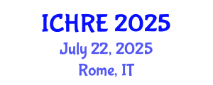 International Conference on Human Reproduction and Embryology (ICHRE) July 22, 2025 - Rome, Italy