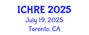 International Conference on Human Reproduction and Embryology (ICHRE) July 19, 2025 - Toronto, Canada