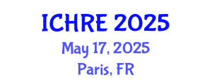 International Conference on Human Reproduction and Embryology (ICHRE) May 17, 2025 - Paris, France