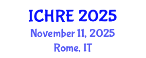 International Conference on Human Reproduction and Embryology (ICHRE) November 11, 2025 - Rome, Italy