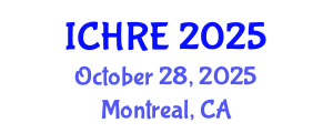 International Conference on Human Reproduction and Embryology (ICHRE) October 28, 2025 - Montreal, Canada