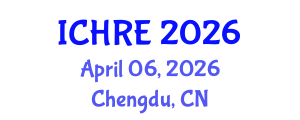 International Conference on Human Reproduction and Embryology (ICHRE) April 06, 2026 - Chengdu, China International Conference on Human Reproduction and Embryology (ICHRE) April 06, 2026 - Chengdu, China
